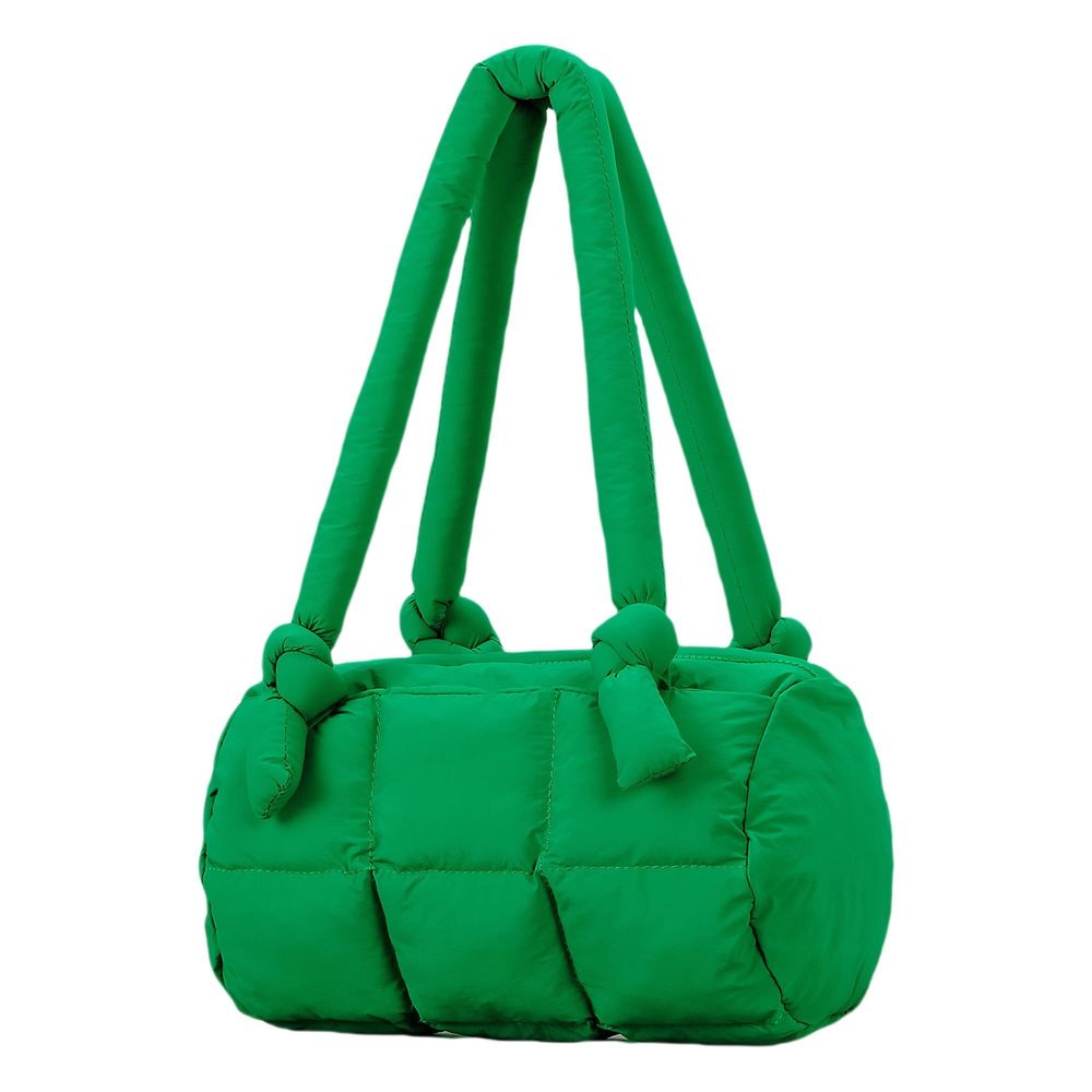 Modern Puffer Bag Satchel For Lightweight Quilted Puffy Strap Bag With Adjusta
